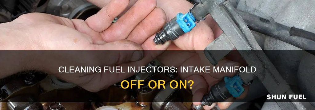 can you clean fuel injectors when intake monifold is off