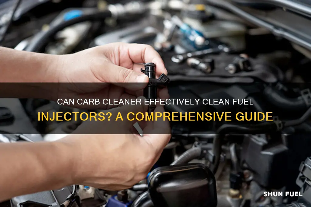 can you clean fuel injectors with carb cleaner