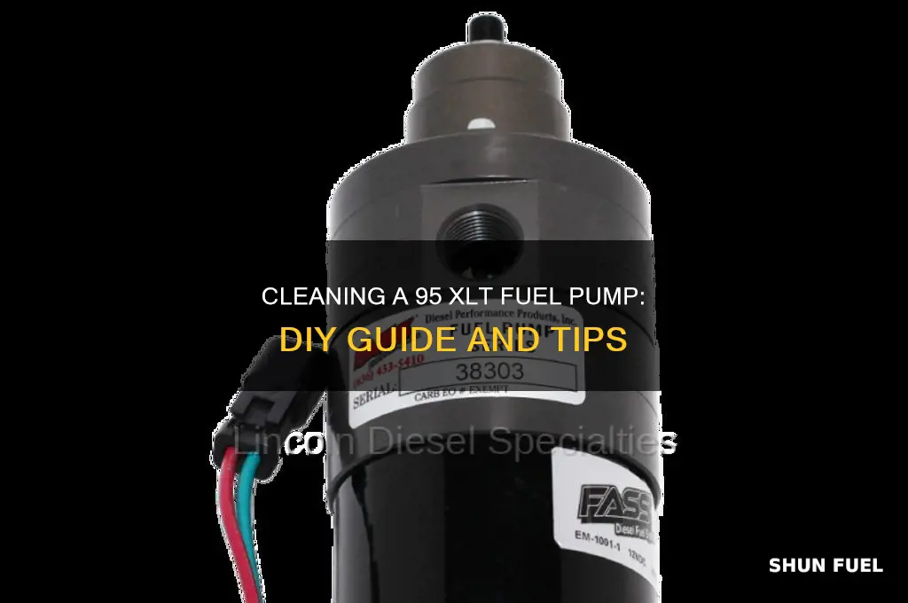 can you clean the fuel pump on a 95 xlt