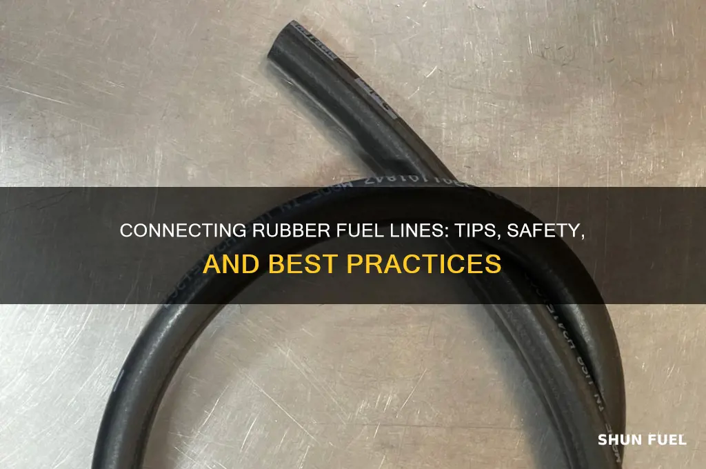 can you connect rubber fuel line to rubber fuel line