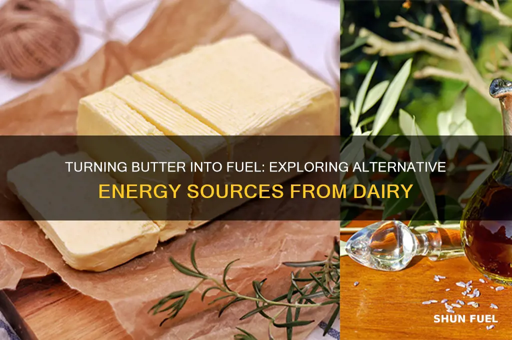 can you convert butter into fuel
