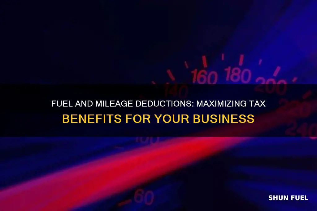 can you deduct fuel and mileage
