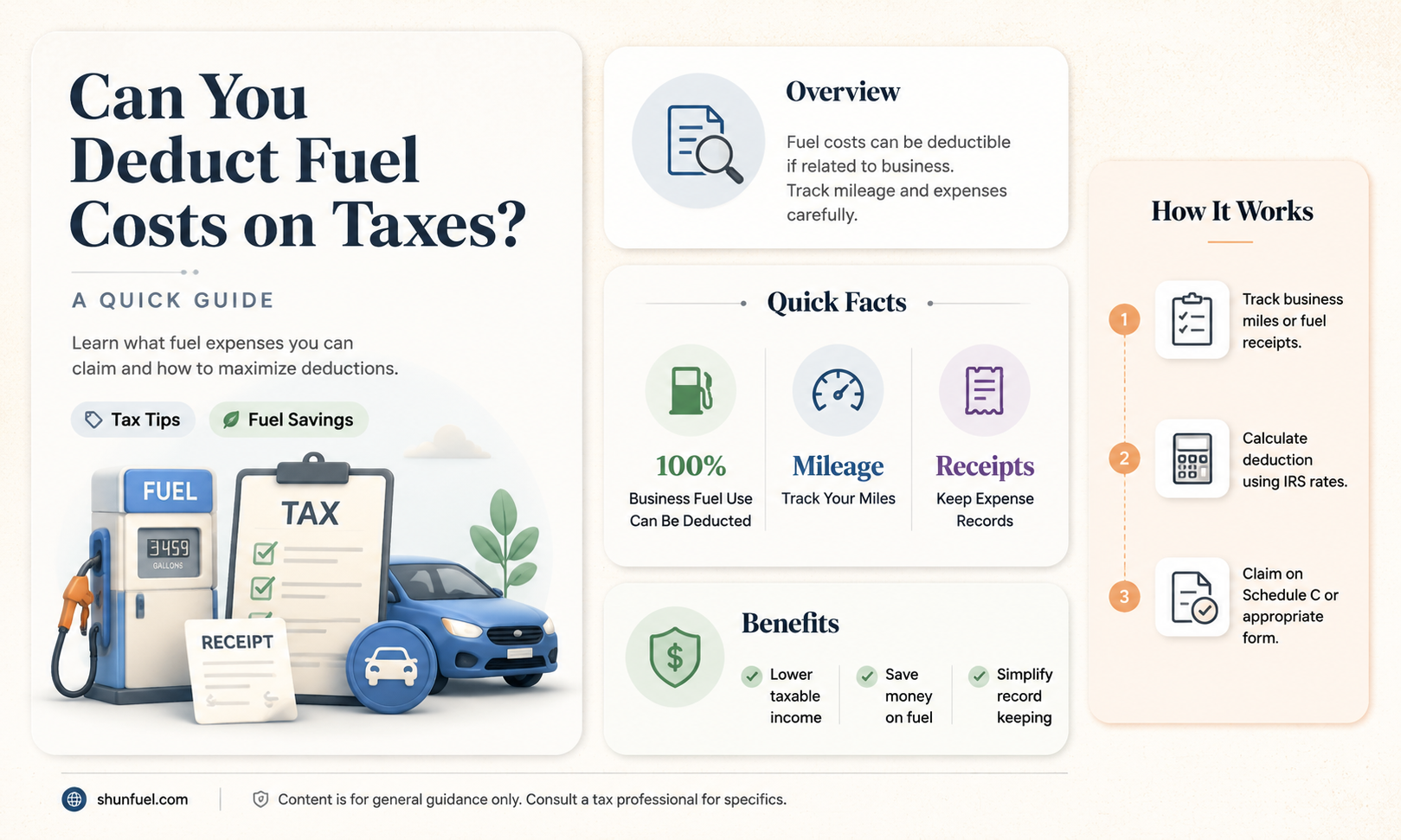 are fuel costs tax deductible