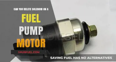 Can You Delete Solenoid on a Fuel Pump Motor?
