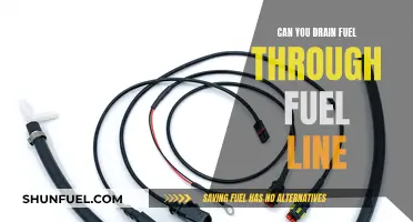 Draining Fuel Directly Through the Fuel Line: Is it Possible?