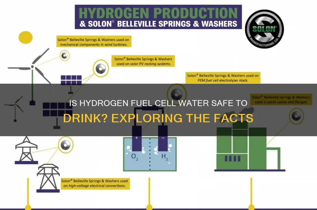 can you drink the water from a hydrogen fuel cell