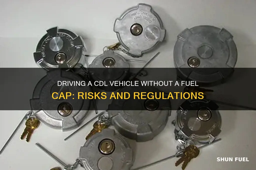 can you drive a cdl vehicle without fuel cap