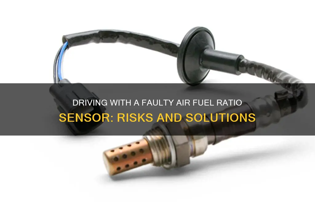 can you drive with a faulty air fuel ratio sensor