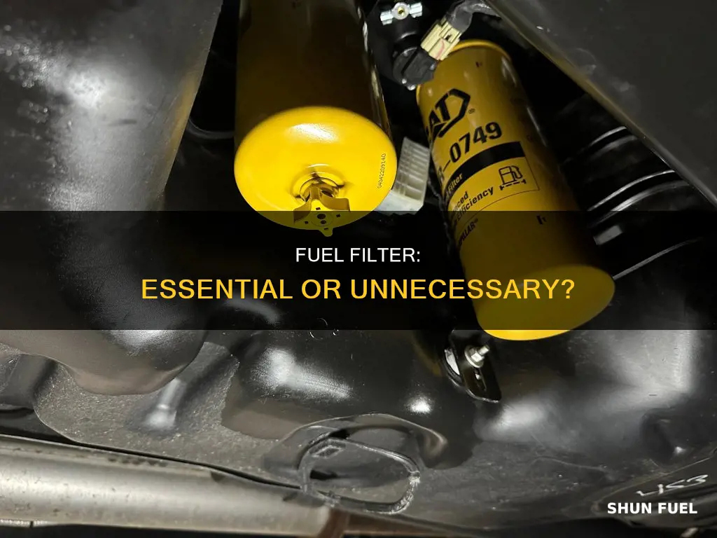 can you drive without a fuel filter