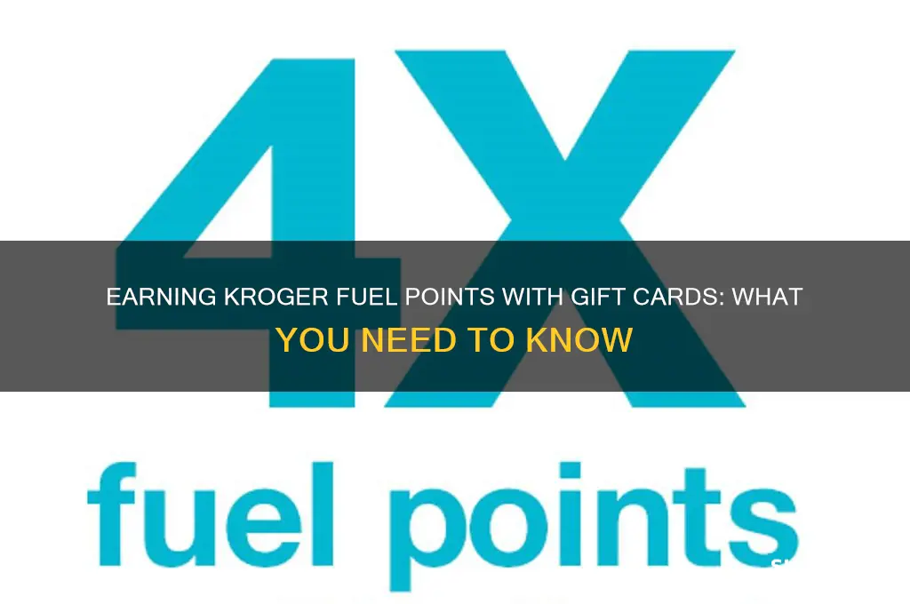 can you earn kroger fuel points from kroger gift cards