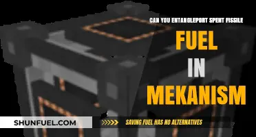 Entangloporting Spent Fissile Fuel in Mekanism: Possibilities and Challenges