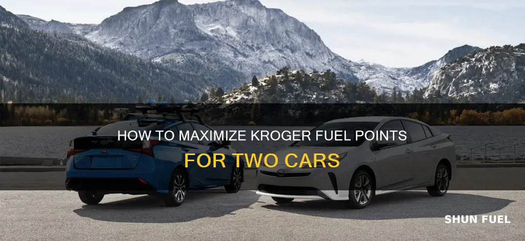 can you fill up two cars with kroger fuel points