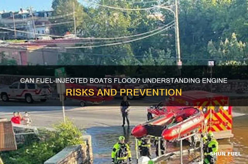 can you flood a fuel injected boat