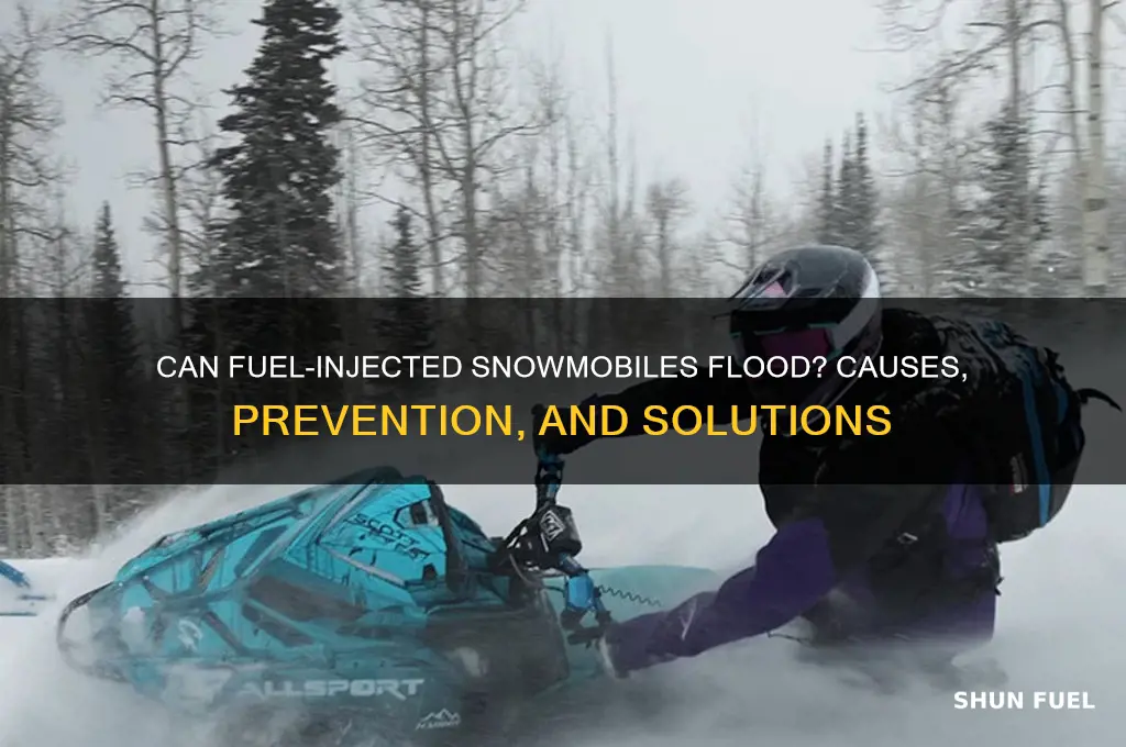 can you flood a fuel injected snowmobile