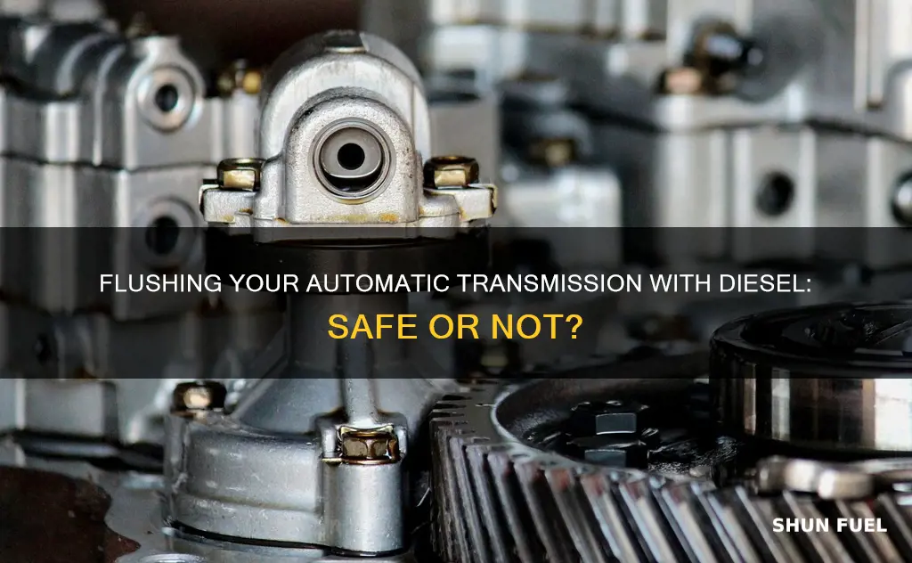 can you flush an automatic transmission with diesel fuel