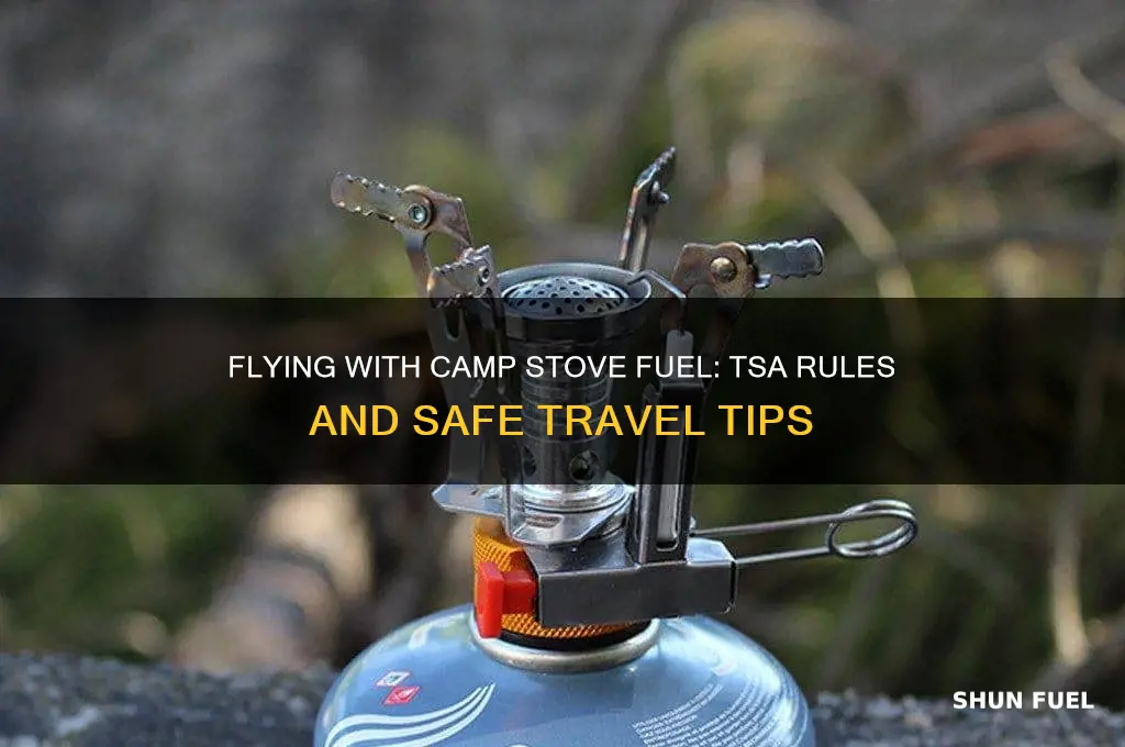 can you fly with camp stove fuel