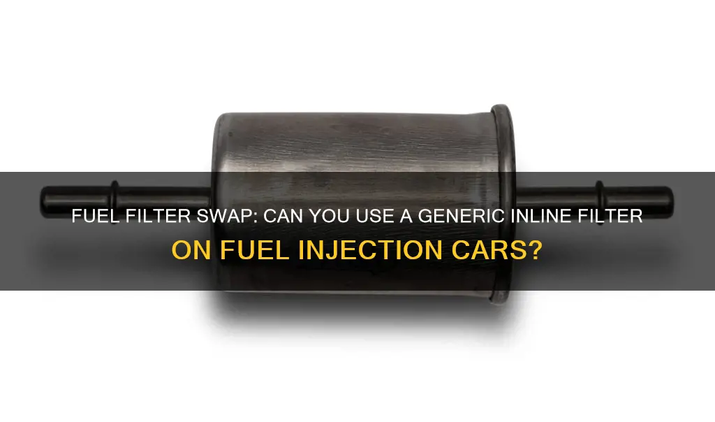 can you generic inline fuel filter on fuel injection cars