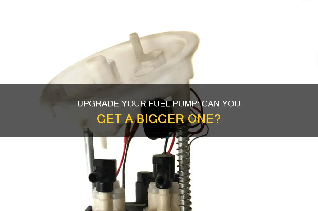 can you get a bigger fuel pump