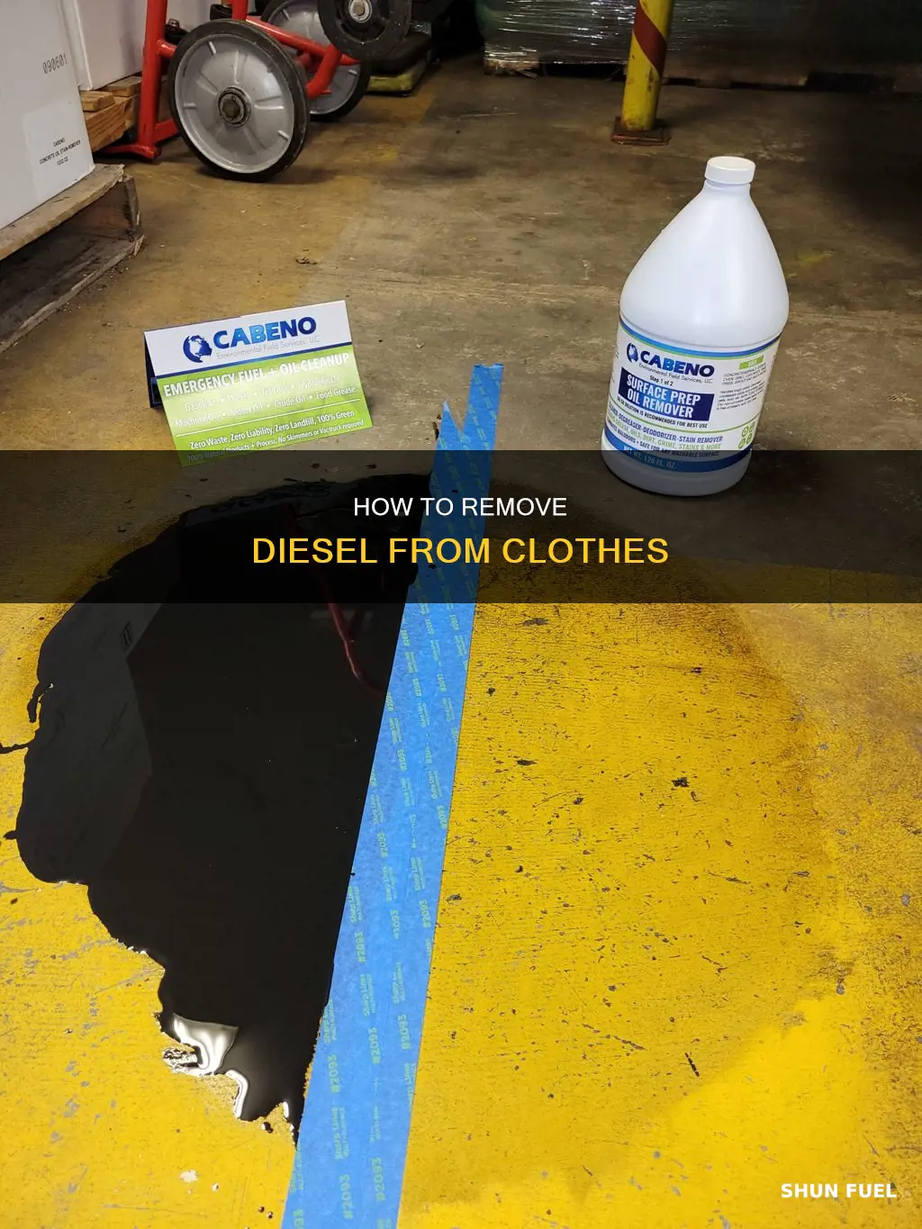 can you get diesel fuel out of clothes