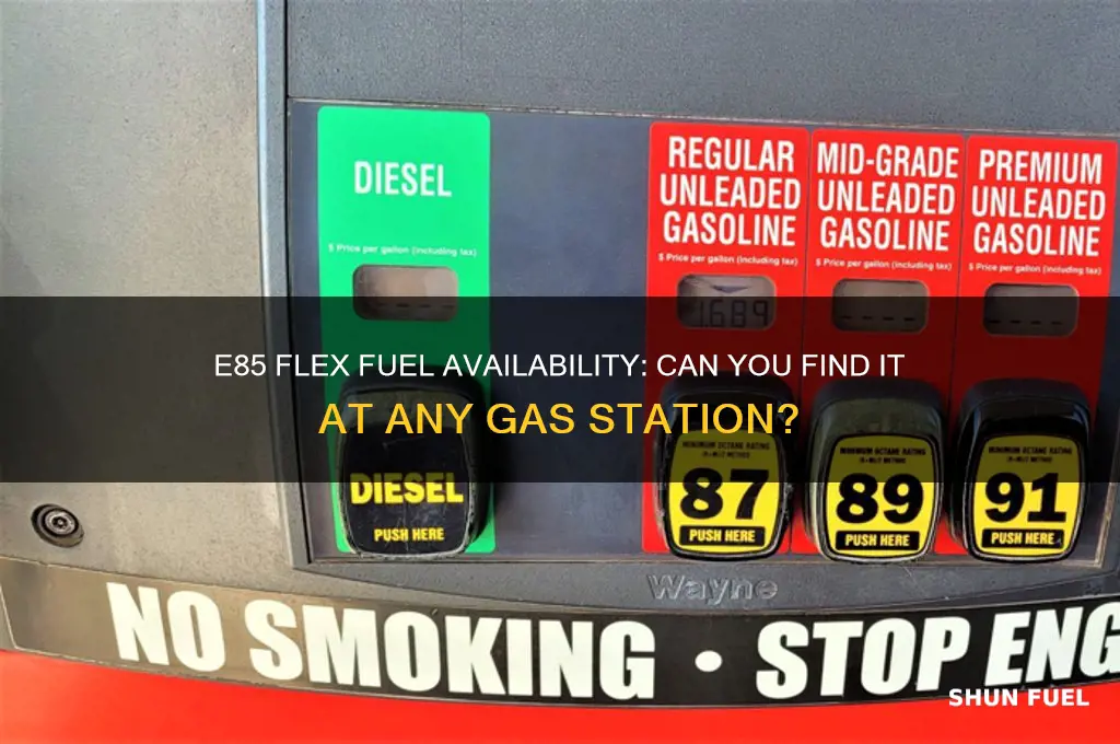 can you get e85 flex fuel at any gas station