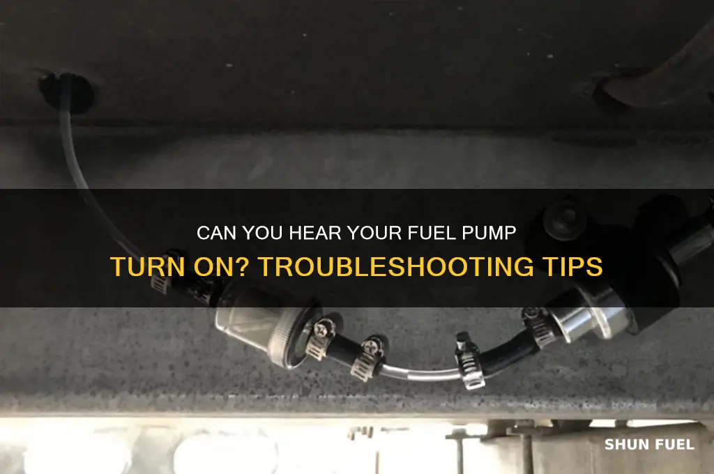 can you hear your fuel pump turn on