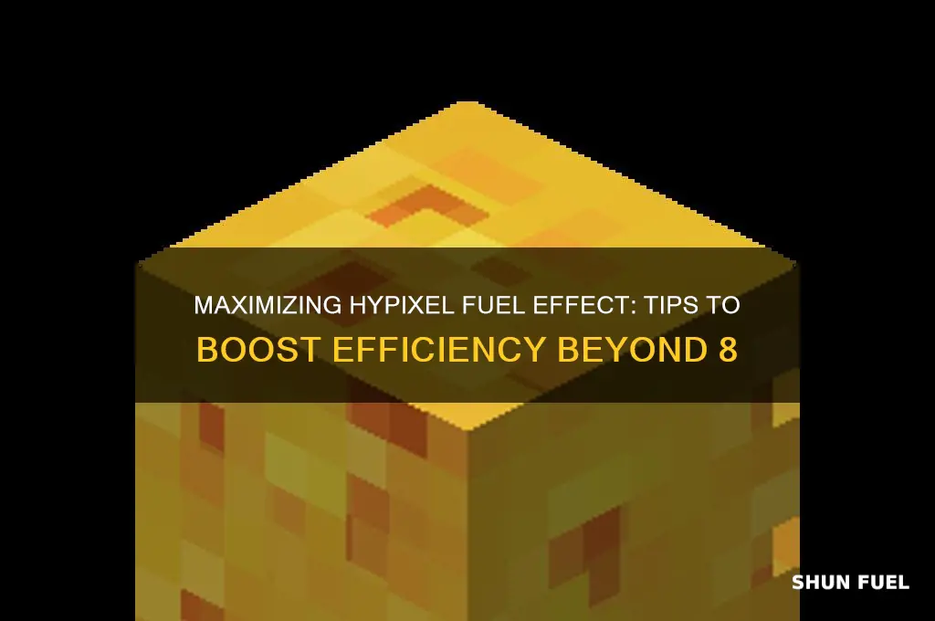 can you increase the hypixel fuel effect