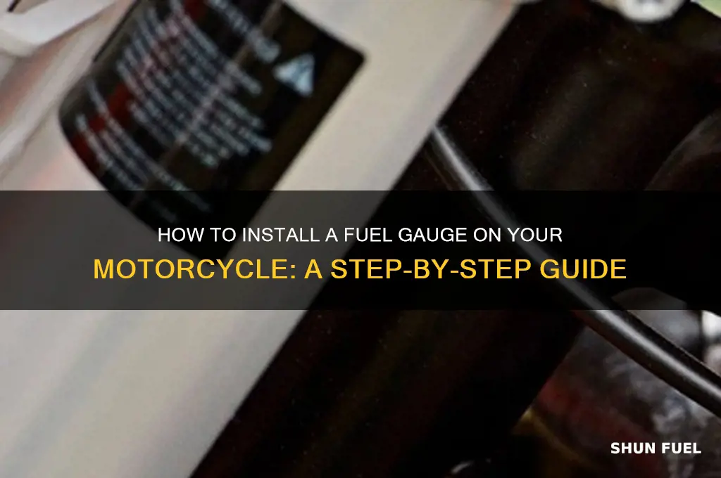 can you install a fuel gauge on a motorcycle