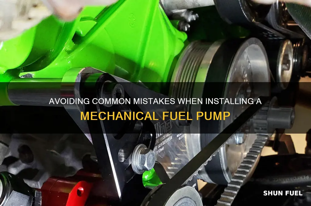 can you install a mechanical fuel pump wrong