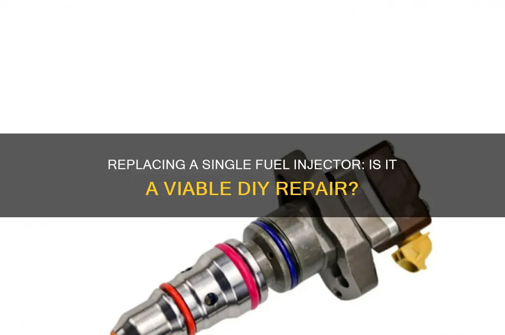 can you just replace one fuel injector