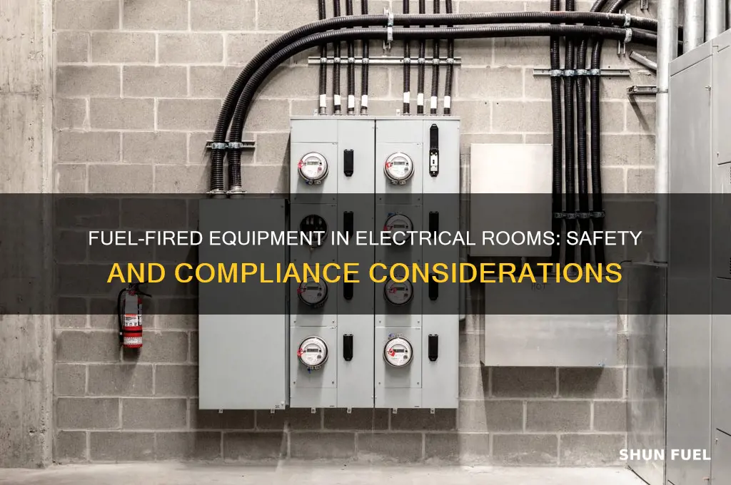 can you locate fuel fired equipment in an electrical room