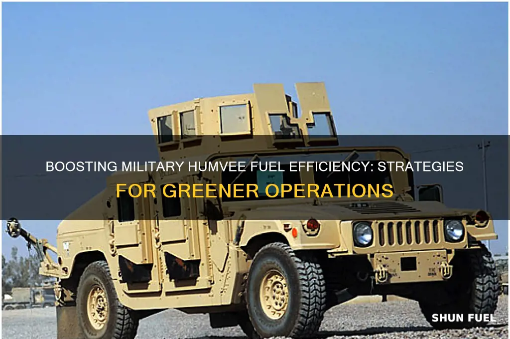 can you make a military humvee more fuel efficient