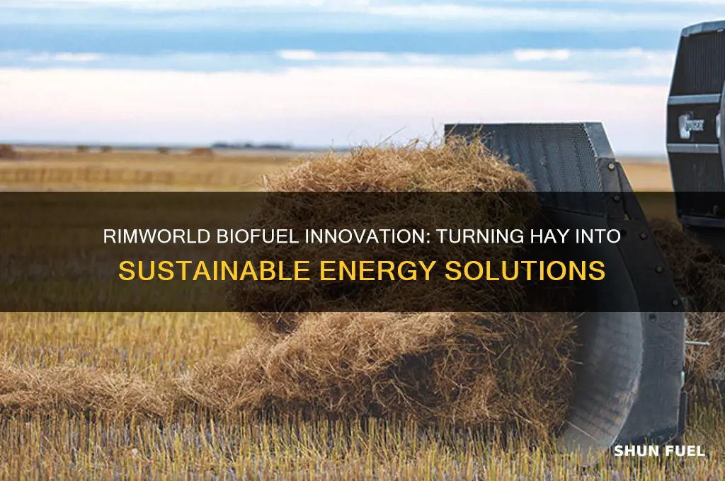 can you make bio fuel out of hay rimworld