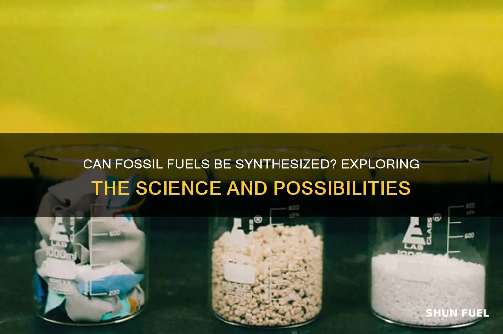 can you make fossil fuels