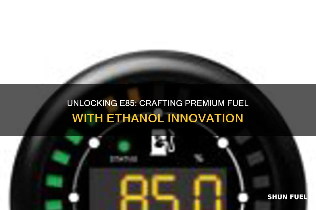 can you make premium fuel e85