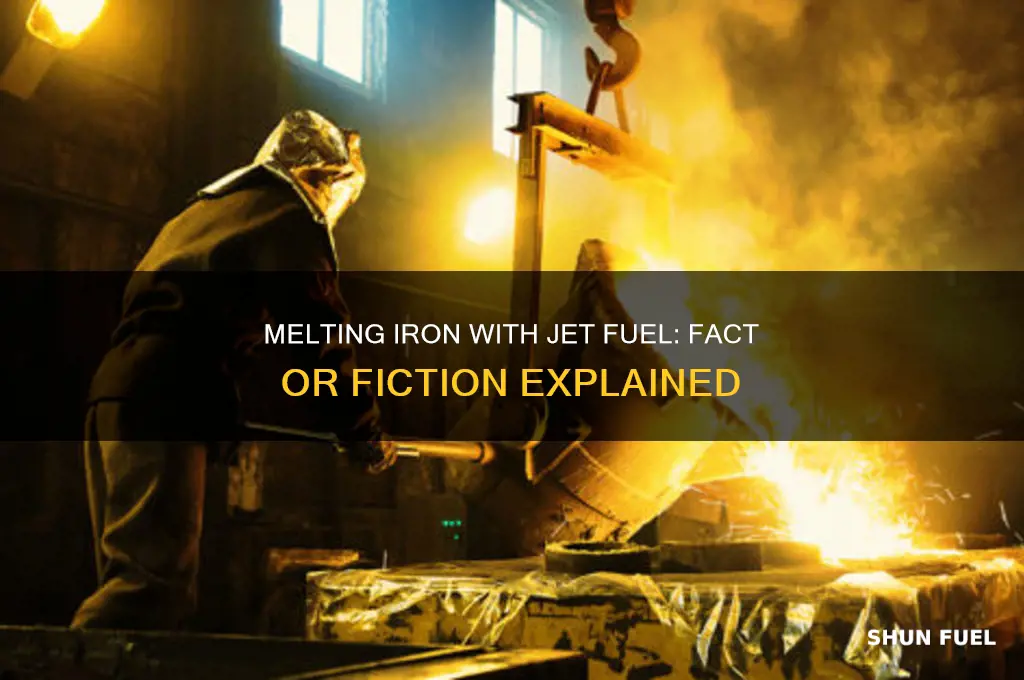 can you melt iron with jet fuel