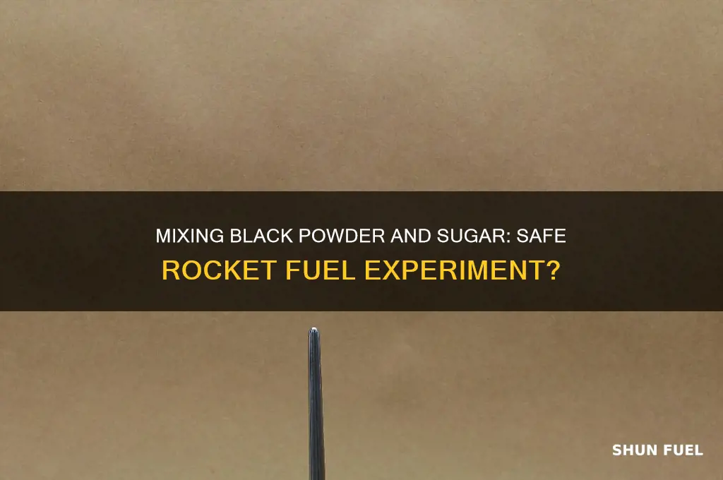 can you mix black powder with sugar rocket fuel