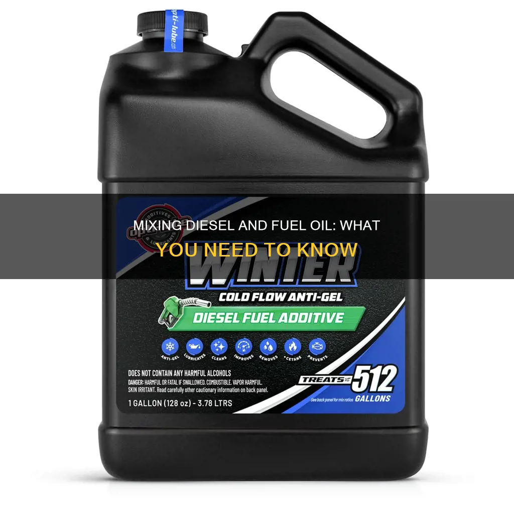 can you mix diesel and fuel oil