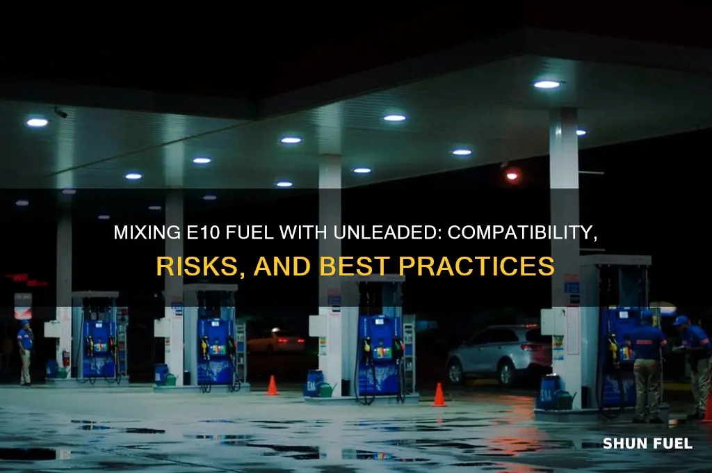 can you mix e10 fuel with unleaded