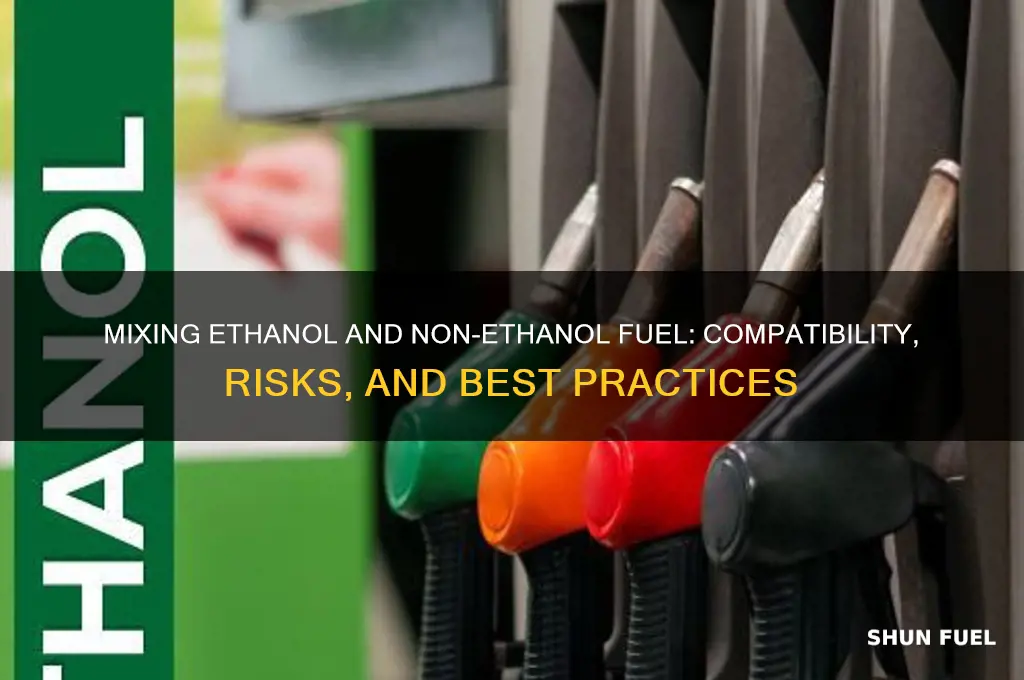 can you mix ethanol and non ethanol fuel