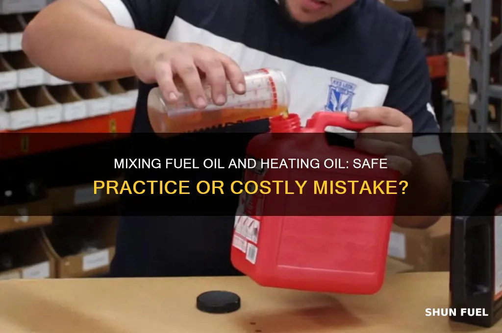 can you mix fuel oil and heating oi