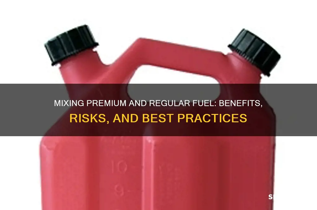 can you mix premium and regular fuel