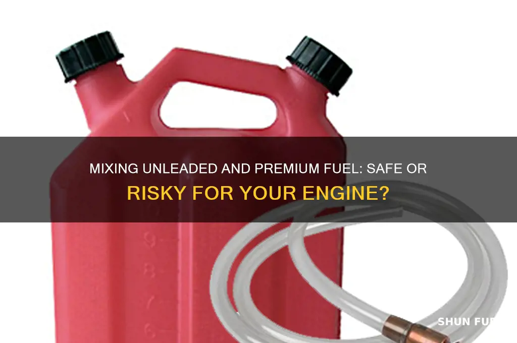 can you mix unleaded and premium fuel