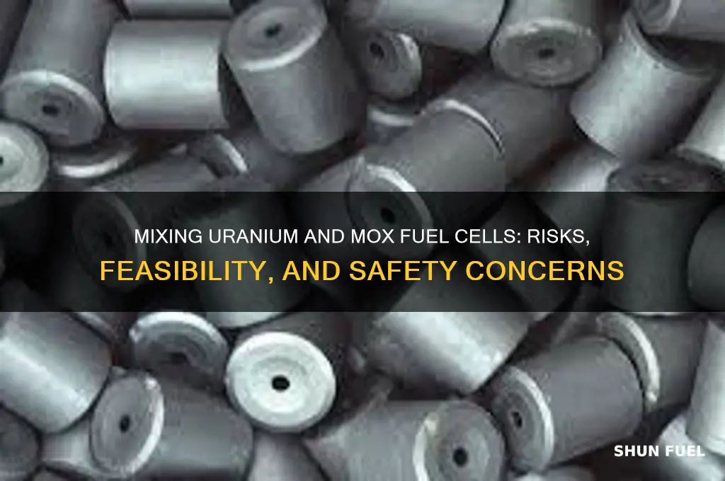can you mix uranium and mox fuel cells