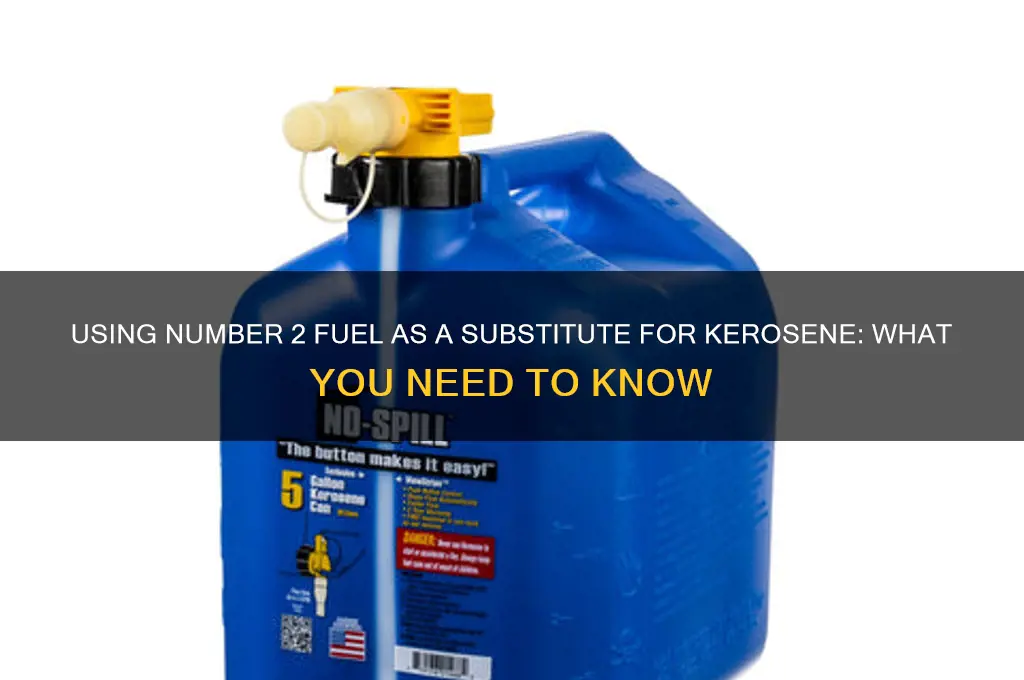 can you number 2 fuel instead of k1kerosene