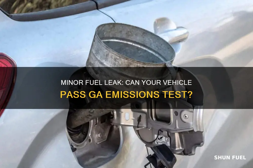 can you pass ga emissions with a minor fuel lrak