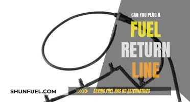 How to Plug a Fuel Return Line Safely