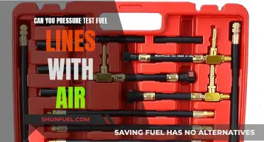 Testing Fuel Lines: Air Pressure Safe?