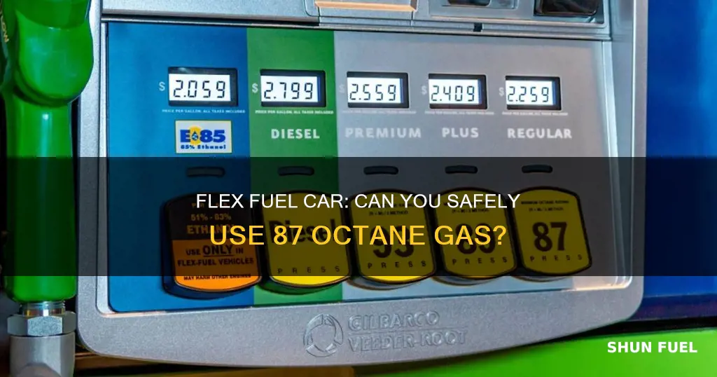 can you put 87 in a flex fuel car