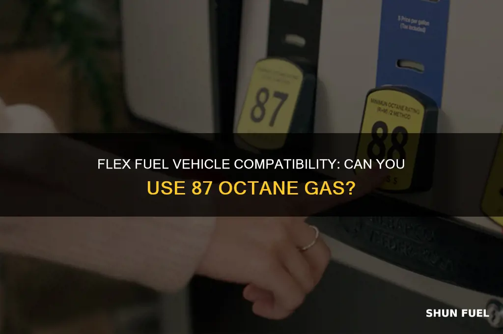 can you put 87 in a flex fuel vehicle