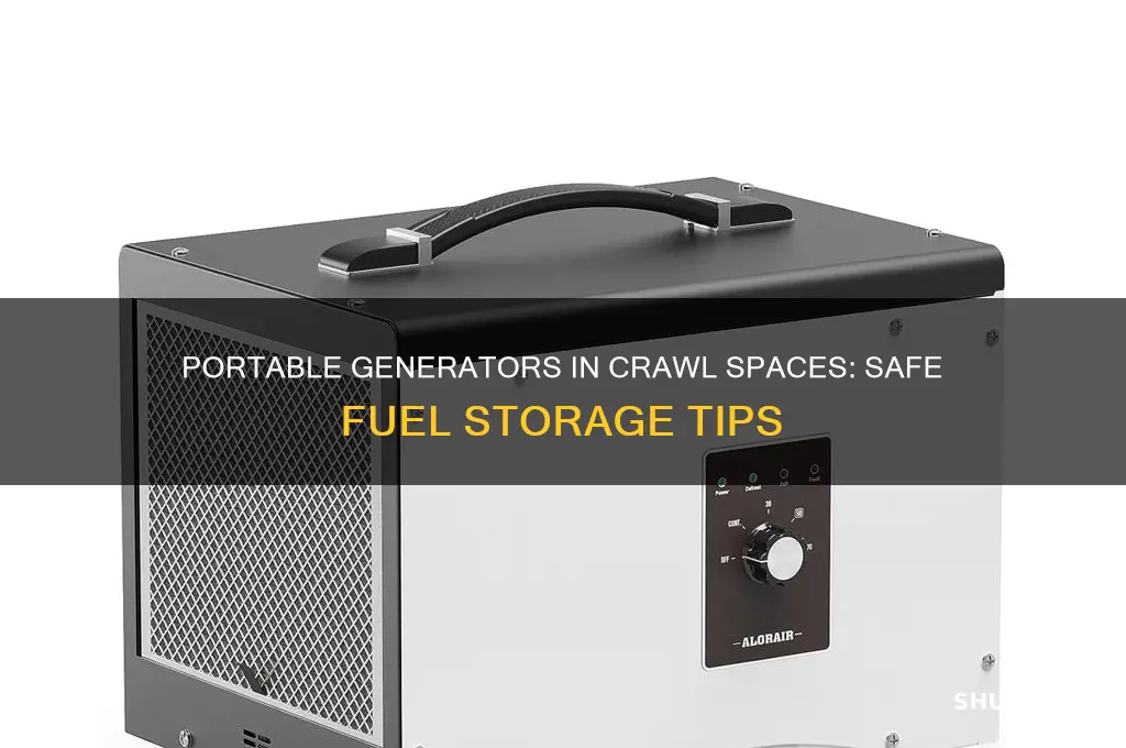 can you put a fuel portable generator at crawl space